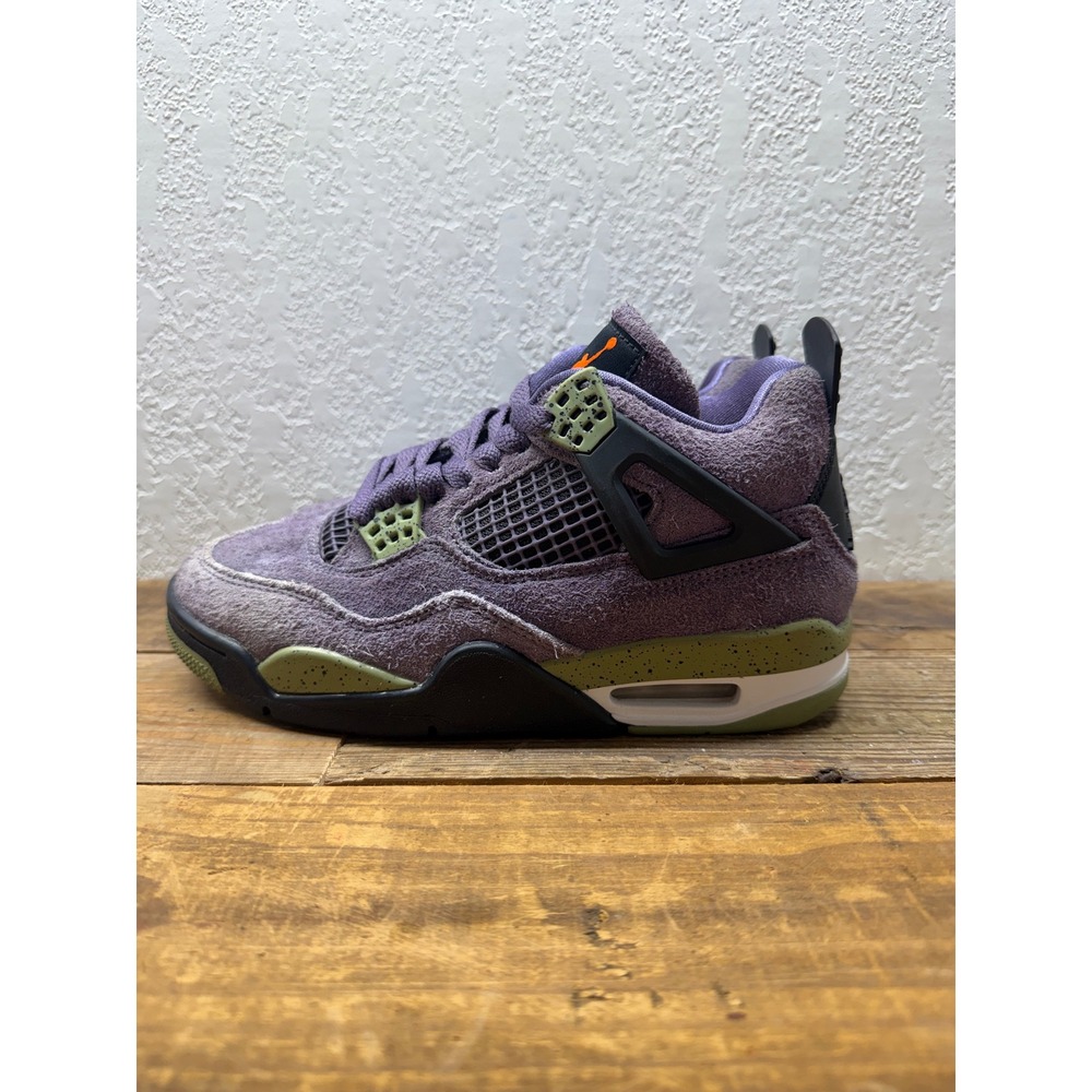 Jordan 4 Retro Canyon Purple Suede Sneakers Mens AQ9129-500